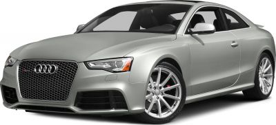 Silver coupe front end with honeycomb grille and alloy wheels