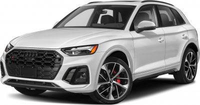 Aggressive front grille and sporty alloy wheels of modern SUV