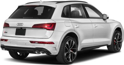 Rear view with quad exhaust and black alloy wheels