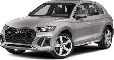 Front and side view with hexagonal grille and alloy wheels