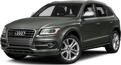 Front grille, headlights, alloy wheels on luxury SUV