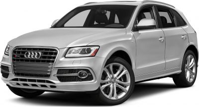 Front three-quarter view with grille, headlights, and alloy wheels