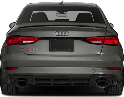 Rear view with sport tail lights and quad exhaust tips