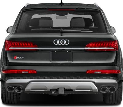Rear view with quad exhausts and LED taillights