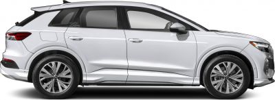 Side profile of an electric SUV with sporty design and alloy wheels