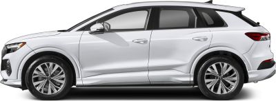 Side profile of a sleek electric SUV with modern alloy wheels.