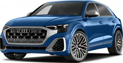 Bold front grille and large alloy wheels of a modern luxury SUV.