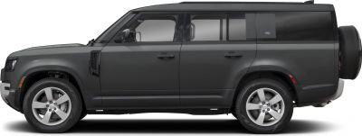 Side profile of extended SUV with 7-door configuration and distinctive rear design