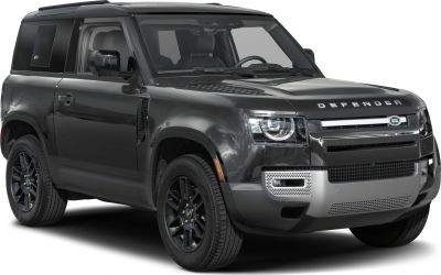 Boxy rugged SUV front angled view with distinctive grille and headlights