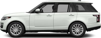 Side profile of luxury SUV with distinctive alloy wheel design