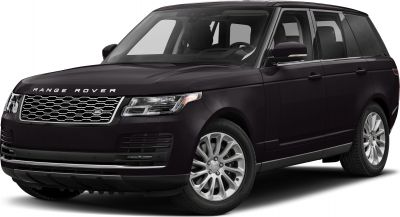 Luxury SUV front grille and LED headlights with alloy wheels