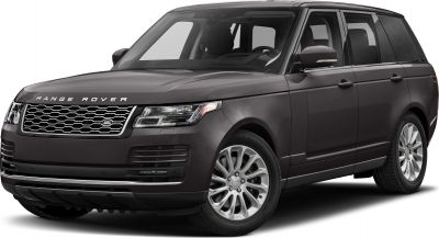 Front and side view of luxury SUV with distinctive grille and headlights