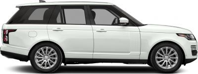 Side profile view of large luxury SUV with alloy wheels