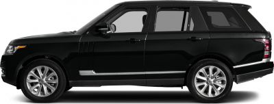 Side profile of elongated luxury SUV with alloy wheels