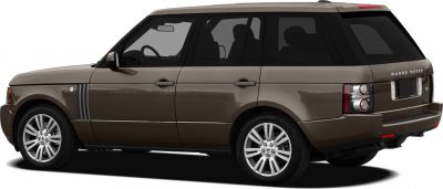 Brown SUV rear side profile with prominent alloy wheels and distinctive taillights.