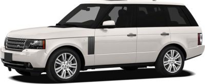 White luxury SUV side profile with alloy wheels and distinctive grille.