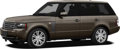 Side profile of a brown luxury SUV with alloy wheels and tinted windows