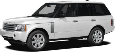 Updated front headlights and grille of a luxury mid-2000s SUV