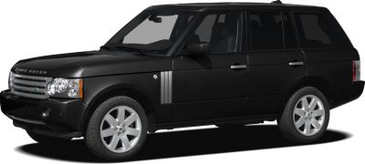 Black luxury SUV side profile with alloy wheels and distinctive mid-2000s design
