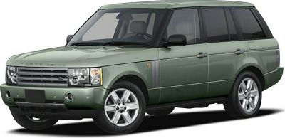 Forward side view of an SUV with classic grille, headlights, and alloy wheels