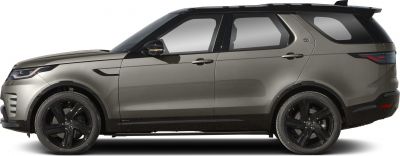 Side profile of SUV with black 5-spoke alloy wheels and tinted windows