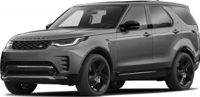 Front and side view of SUV with modern grille and headlights