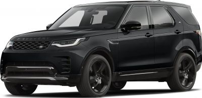 Black SUV with modern headlights and sleek, aerodynamic exterior design