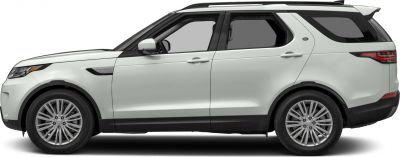 Side profile of modern SUV with multi-spoke wheels and distinctive window shape