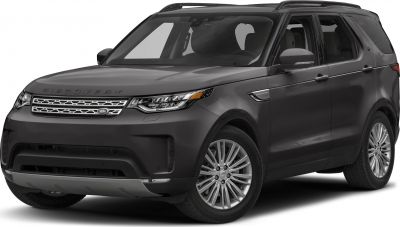 Full front angle showcasing grille, headlights, and alloy wheels of a black SUV