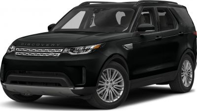 Black SUV front-side view with sleek headlights and alloy wheels