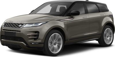 Luxury compact SUV front view with LED headlights and modern grille