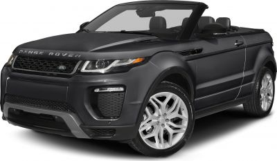 Sleek convertible SUV front with mesh grille, LED headlights, and alloy wheels