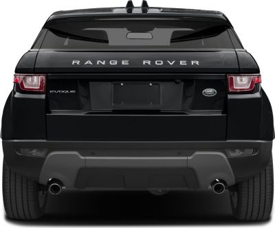 Rear view of SUV with distinctive taillights and dual exhaust pipes
