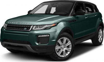 Front side view of a green SUV with alloy wheels and distinctive grille