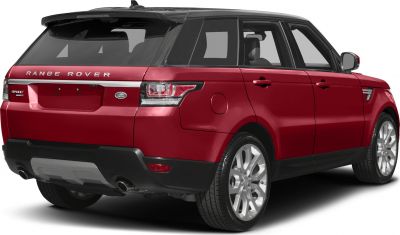 Rear view of mid-size SUV with dual exhaust and alloy wheels