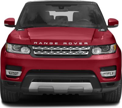 Front grille, headlights, bumper, and hood of SUV