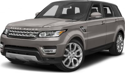 Luxury SUV front view with distinctive grille and headlights