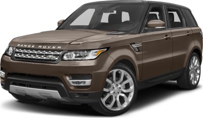 Front-side view of brown SUV with LED headlights and alloy wheels