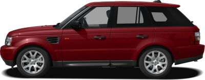 Red SUV side profile with alloy wheels and side vents