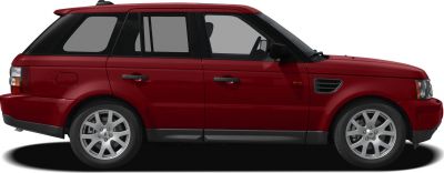 Side profile view of SUV with alloy wheels and distinctive vent