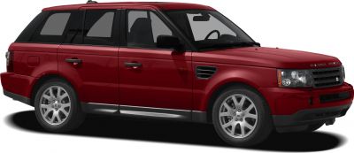 Side view of 4-door SUV with alloy wheels in red