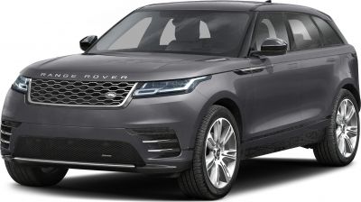Front grille and LED headlights of luxury SUV