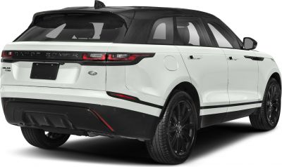 Rear view with black roof and black alloy wheels.