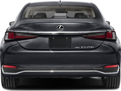 Rear view with AWD ES 250 badge and distinct tail lights