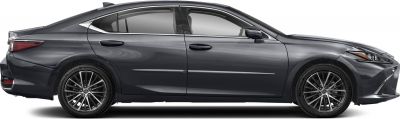 Sleek sedan side profile with sharp alloy wheels and tinted windows