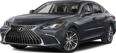 Prominent spindle grille and sleek LED headlights on a luxury sedan.
