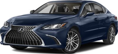 Front angle view highlighting spindle grille and LED headlights