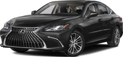Front view with large spindle grille and LED headlights