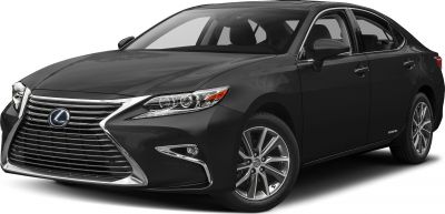 Front spindle grille and LED headlights of a sleek sedan
