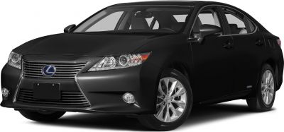 Front view of sedan showing grille, headlights, and wheels